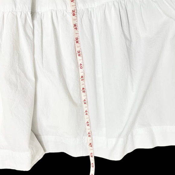 Madewell | NWT Button-Front Tiered Midi Dress NK427 Size 8 - Picture 7 of 8